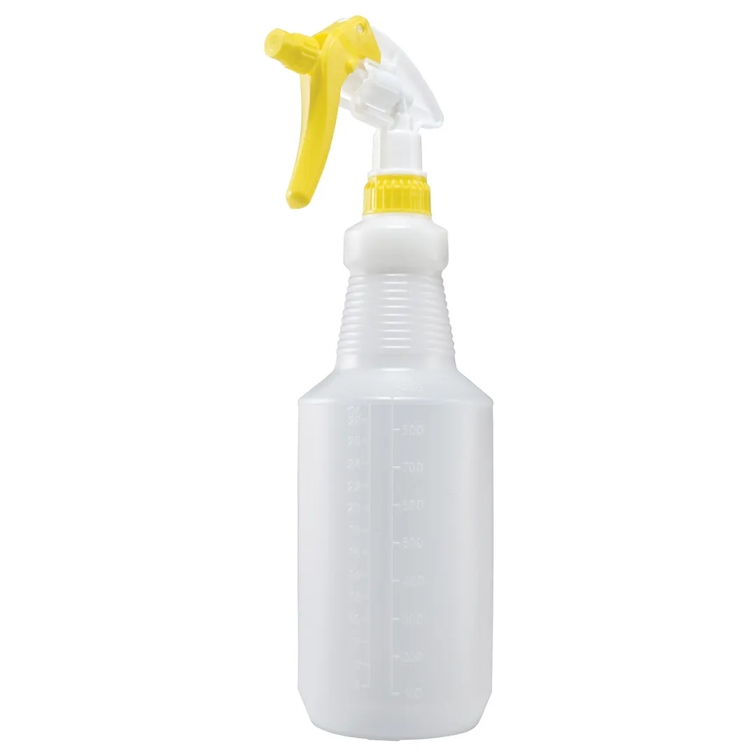 Winco PSR-9Y Spray Bottle, 28 oz. Plastic, Yellow/White Sprayer
