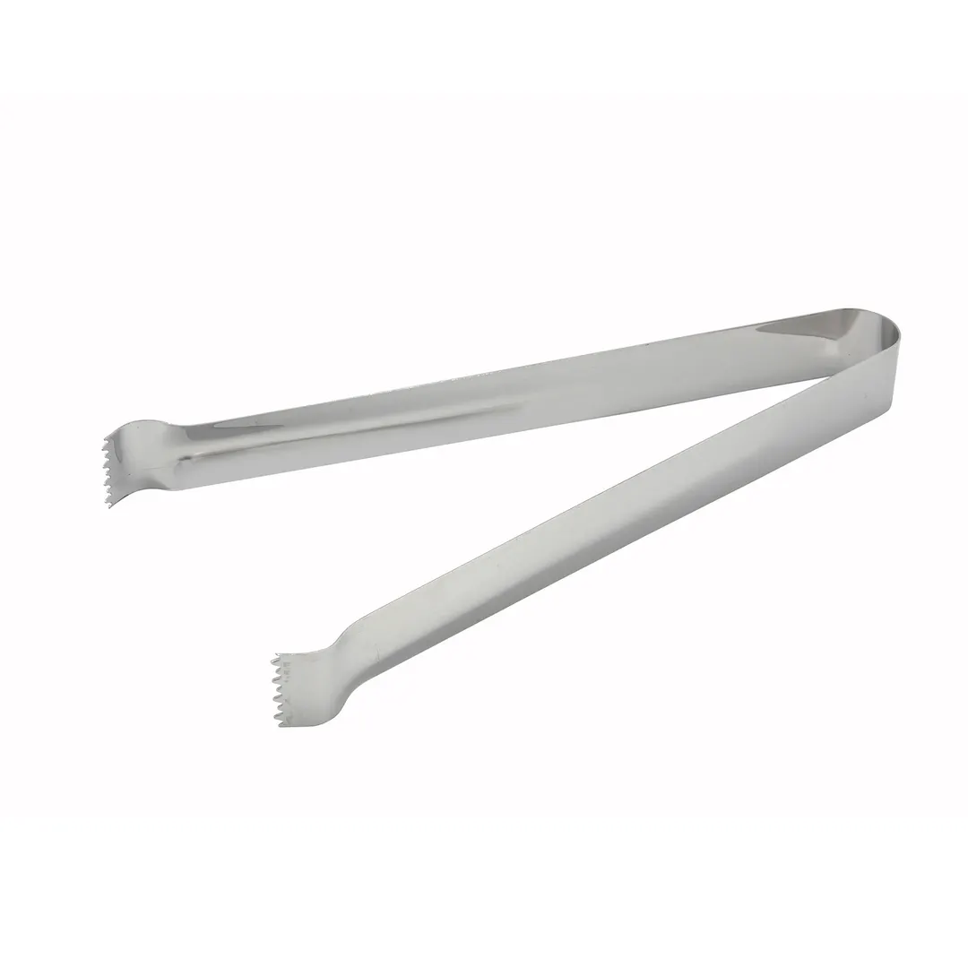 Winco PT-9 Pom & Ice Tongs, 9-inch Stainless Steel, Satin Finish, Kitchen Utensil - 1 Dozen