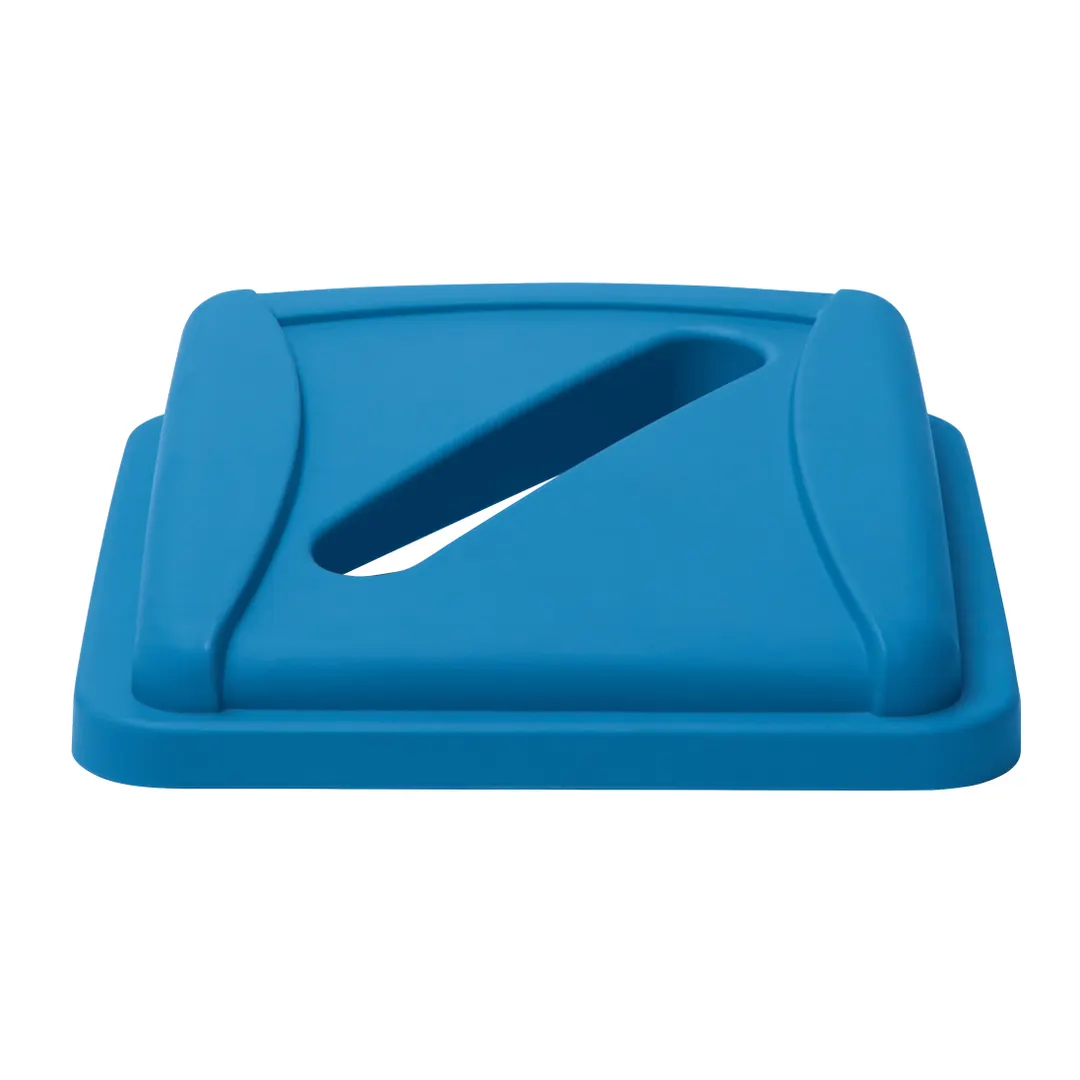 Winco PTCSP-23L Lid, Square, For Paper, Polystyrene, Blue (for PTCS-23L) 