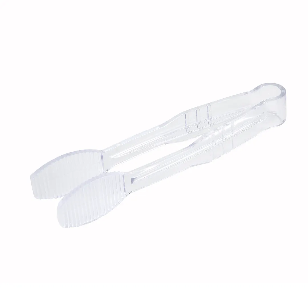 Winco PUTF-6C Tongs, 6", Flat Grip Surface, Polycarbonate, Clear, NSF