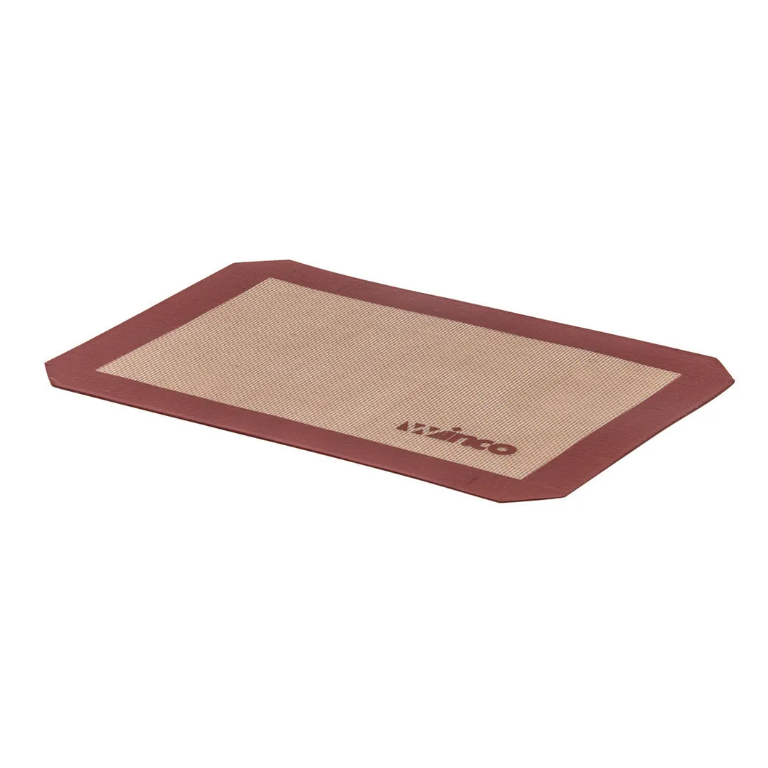 Winco SBS-24 Red Silicone Baking Mat, 16-3/8" X 24-1/2", Double-Sided, Rectangular