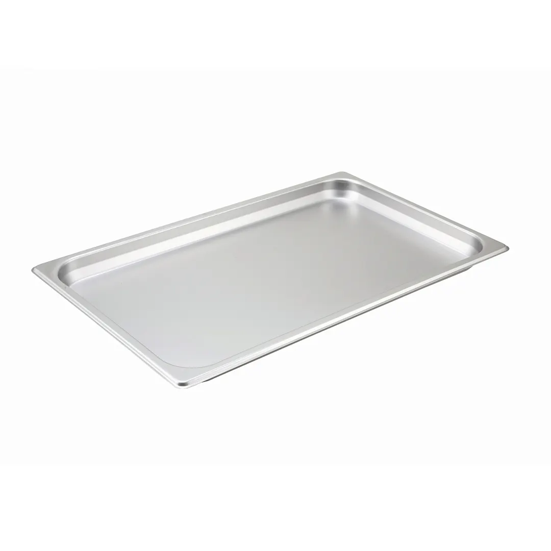 Winco SPF1 1 1/4" Deep Full Size Standard Weight Stainless Steel Steam Table Pan 