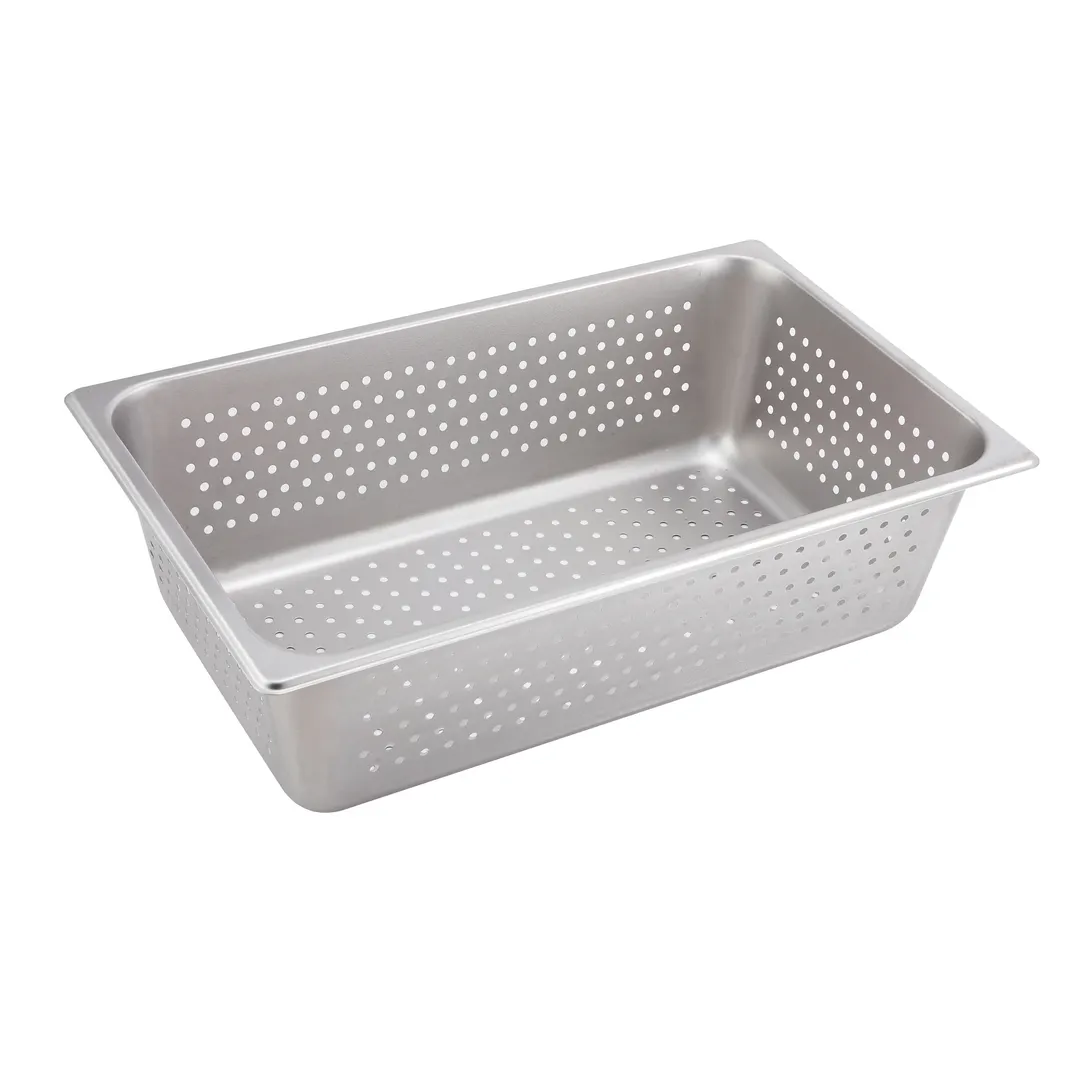 Winco SPJH-106PF  22 Gauge 6" Full Size Perforated Steam Table Pan 