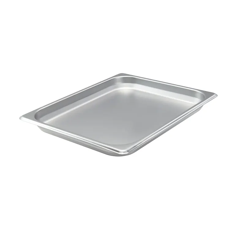 Winco SPJH-201 22 Gauge 1 1/4" 1/2 Size Stainless Steel Steam Table Pan