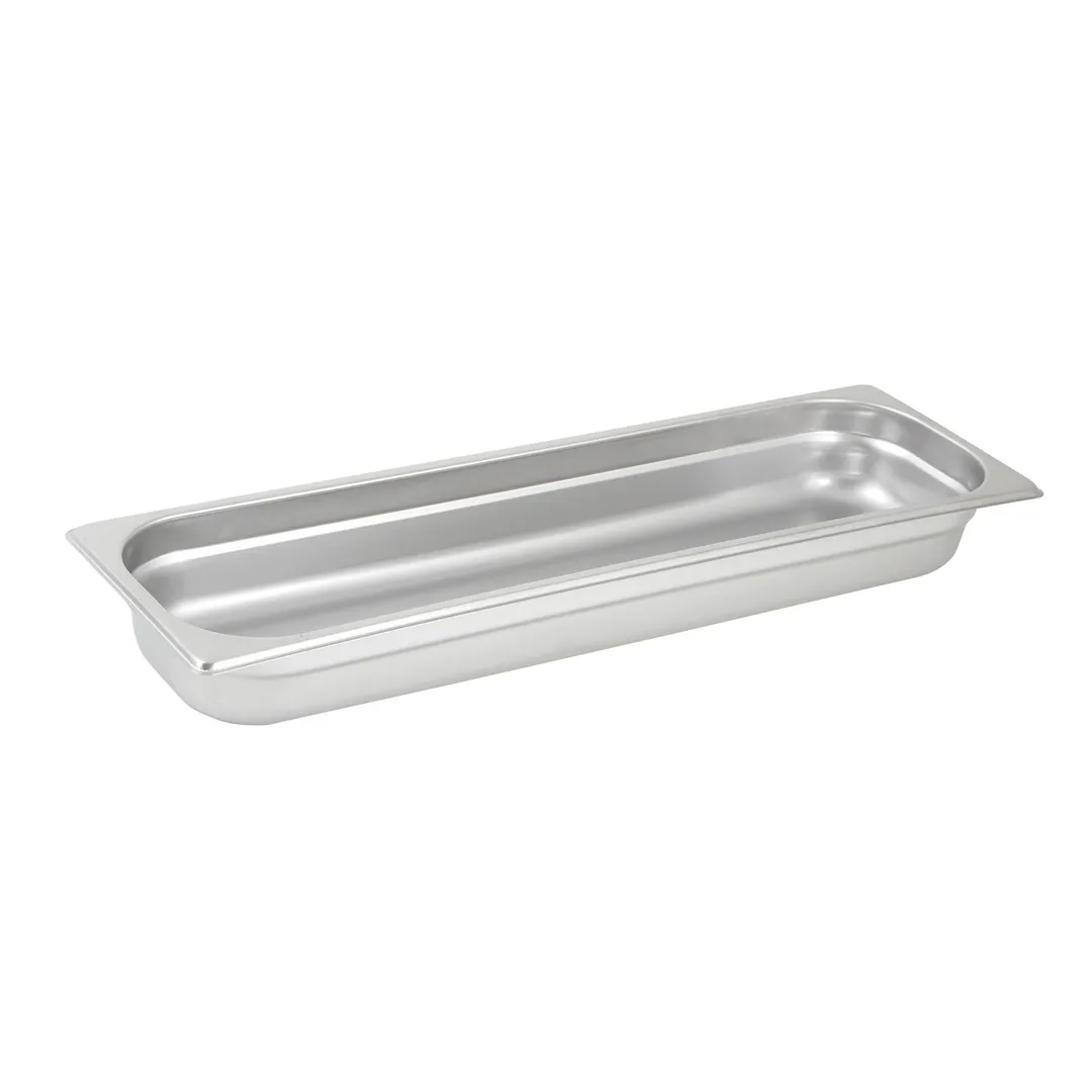 Winco SPJH-2HL 2 1/2" 1/2 Long Size Stainless Steel Steam Table Pan