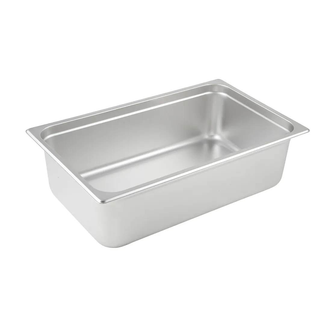 Winco SPJL-106   25 Gauge 6" Full Size Solid Anti-Jam Steam Table Pan 