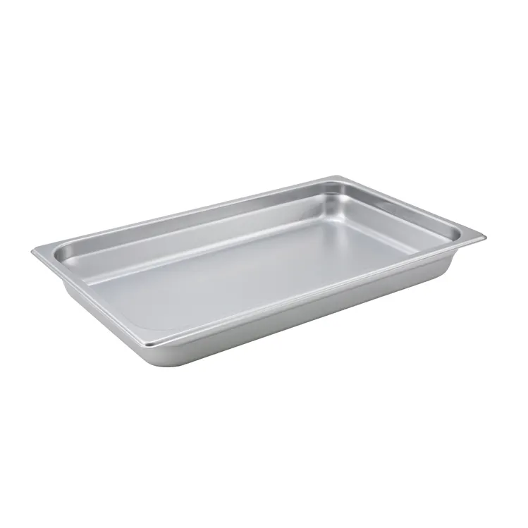 Winco SPJM-102 24 Gauge 2 1/2" Full Size NSF Solid Anti-Jam Steam Table Pan