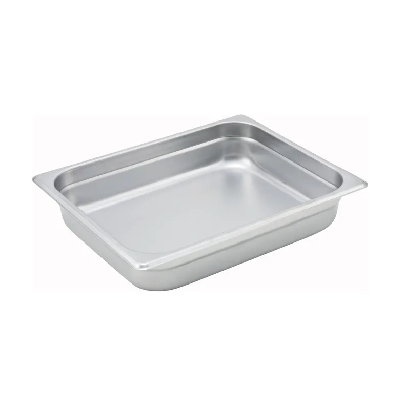 Winco SPJM-202 24 Gauge 2 1/2" Half Size NSF Solid Anti-Jam Steam Table Pan 