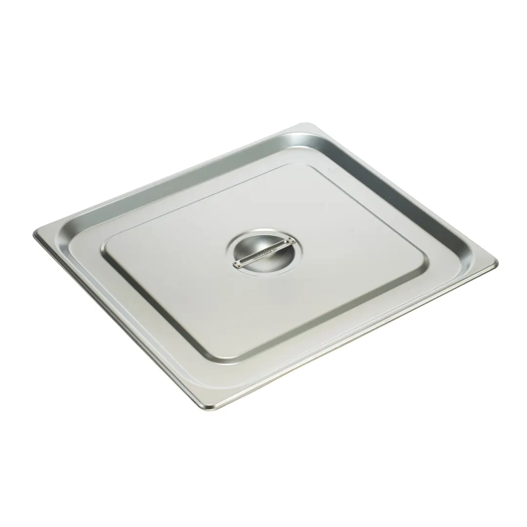 Winco SPSCTT Steam Table Pan Cover, 2/3 Size, Solid, with Handle