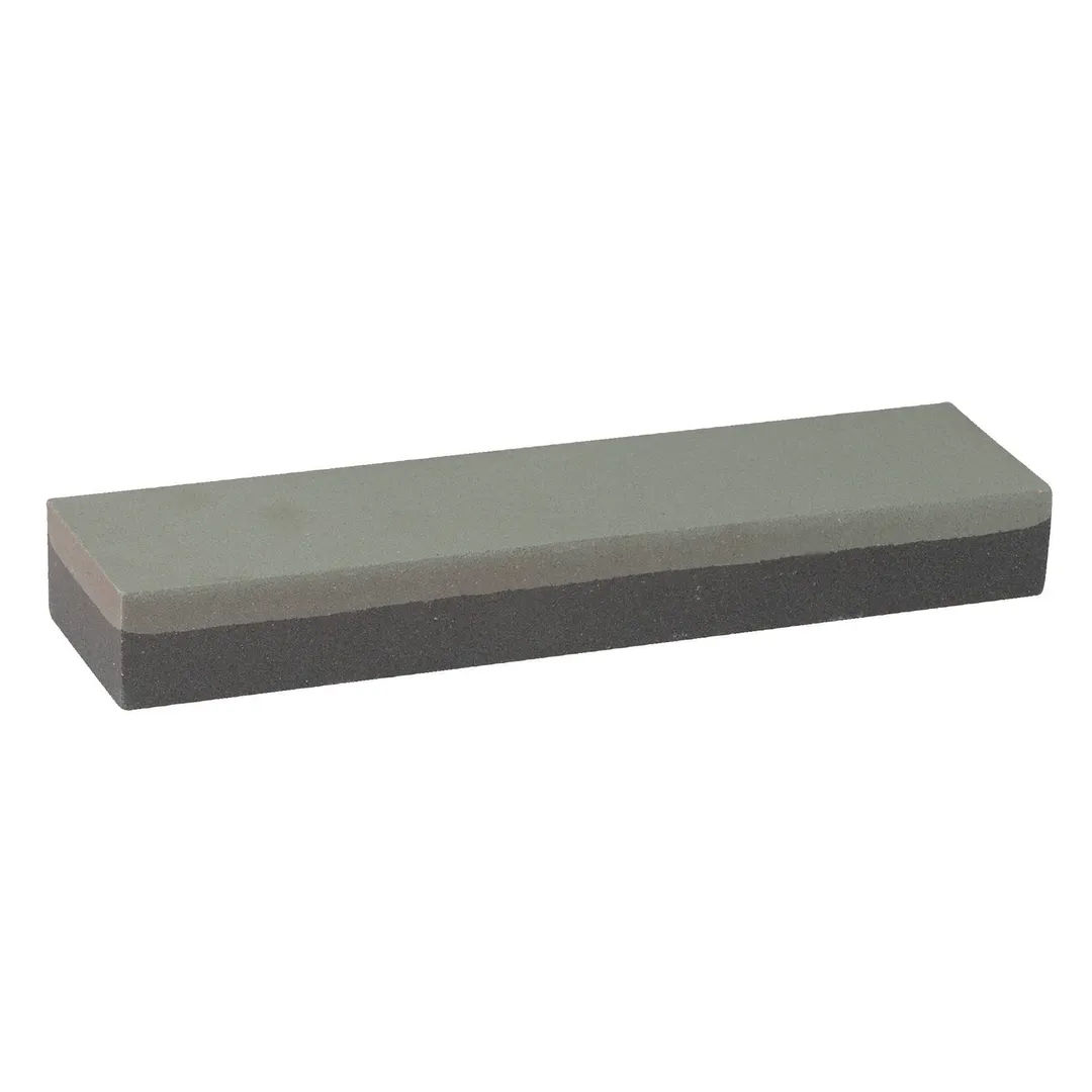Winco SS-821Double Sided Sharpening Stone, Fine/Medium, Carbonized Silicone -  8" x 2" 