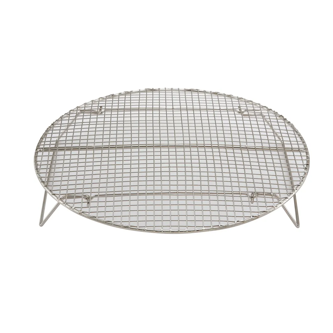 Winco STR-18 Steamer Rack, 17 3/4" Dia., Round, Built-In Feet