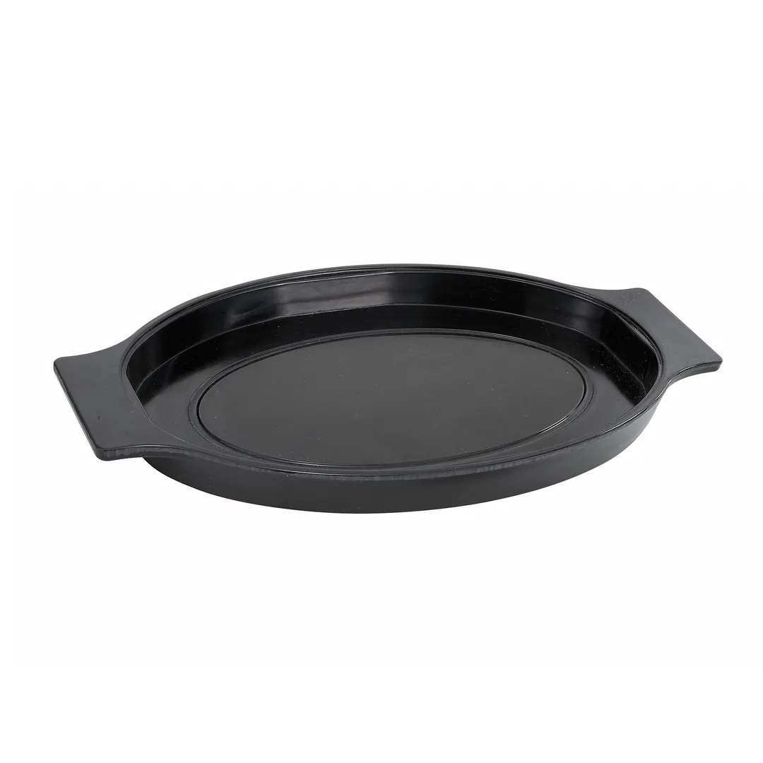Winco SWU-11 Black Oval Bakelite Plastic Underliner for SIZ-11 Stainless Steel Sizzler Platter