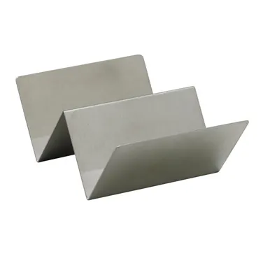 Winco TCHS-12 Taco Holder, 5-5/8"L X 4"W X 2"H, Holds 1-2 Tacos, Stainless Steel