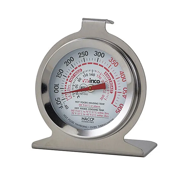 Winco TMT-OV2 2" Diameter Oven Thermometer (40° to 500° F)