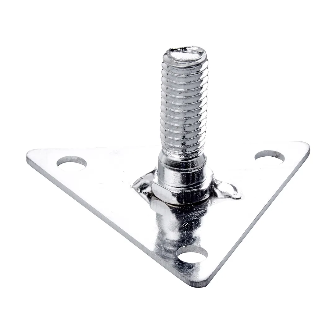 Winco VC-FP Shelving Foot Plate – Bumper and Leveling Feet, Includes 4 Screws per Pack - 1/Pack