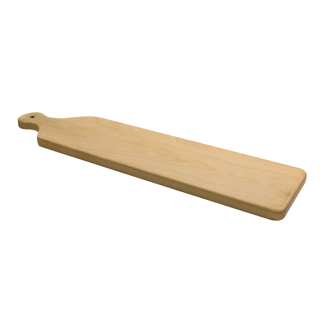 Winco WCB-225 22 1/2" x 5 1/2" x 3/4" French Bread Serving Board w/ Handle