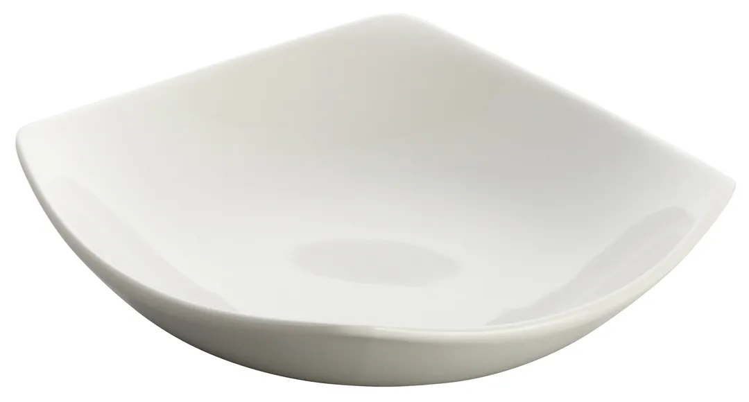 Winco WDP013-104 Lera™ 6" Square Porcelain Plate, Bright White, Dishwasher Safe - 36/Case