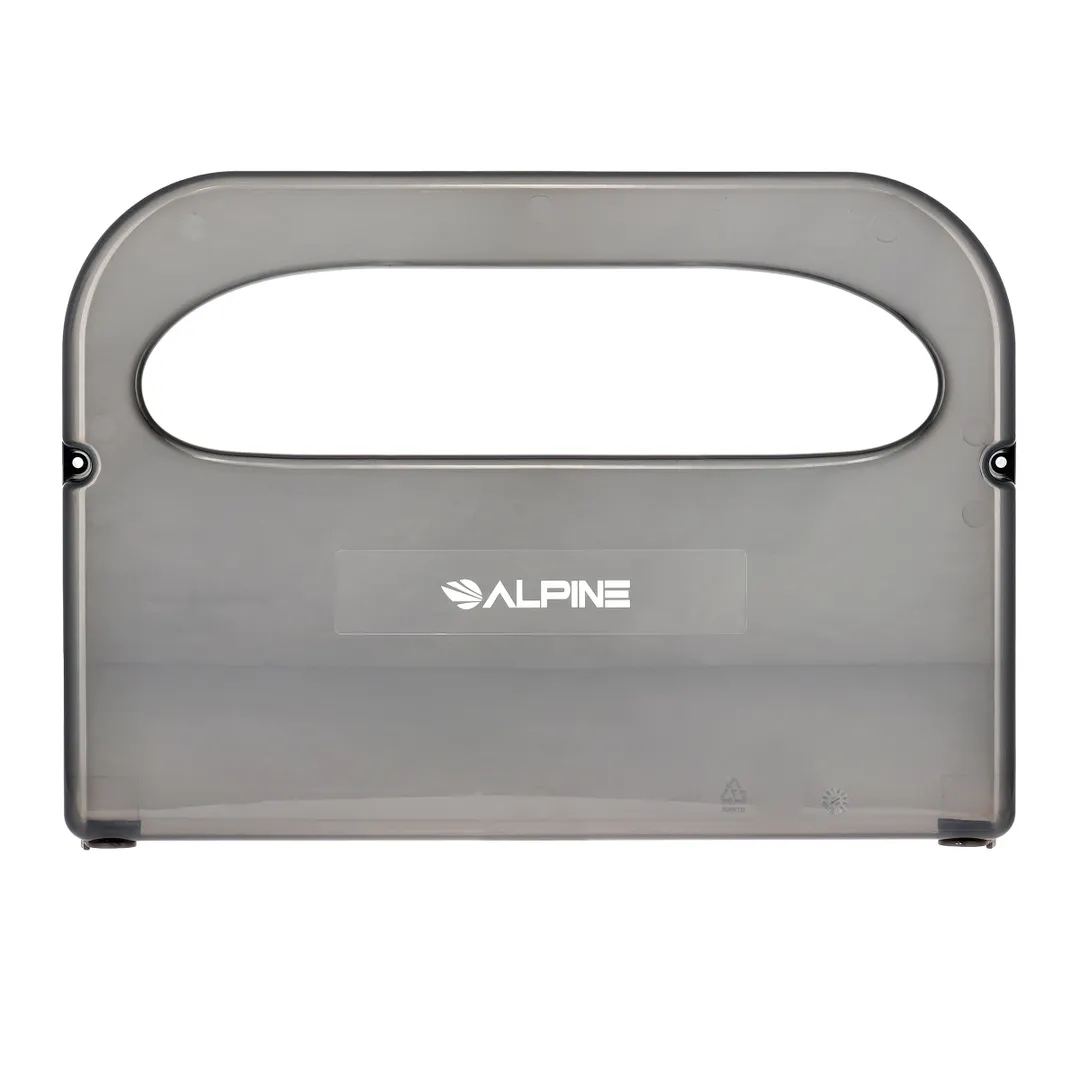 Alpine Industries ALP453 Toilet Seat Cover Dispenser, Black Plastic, Janitorial Disposable