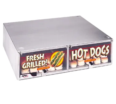 APW Wyott BC-20 Hot Dog Bun Cabinet, 7-3/16", (50) Bun Capacity