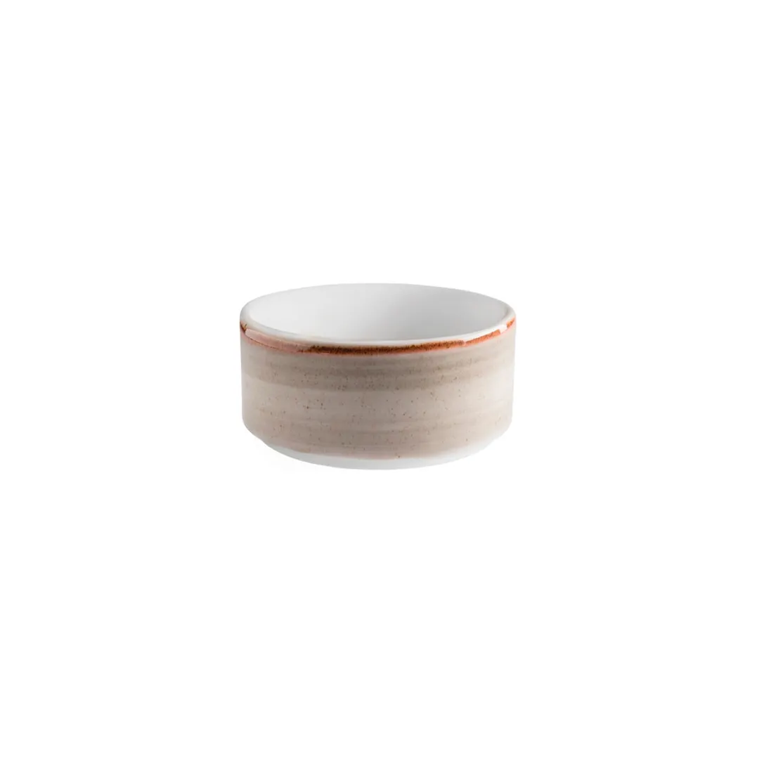 GET PA1607905124 Soup Cup, 11 Oz, 4" Diameter, Porcelain, Artisan Grey, Stackable - 1 Dozen