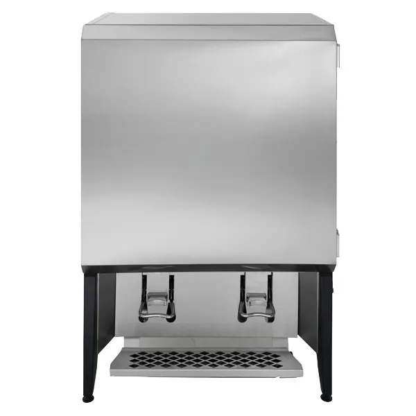 Hubert 72907 Milk Dispenser - 12 Gal, 2-Valve, 17.13"W x 27"D x 39.5"H Steel - Fits 3 & 5 Gallon