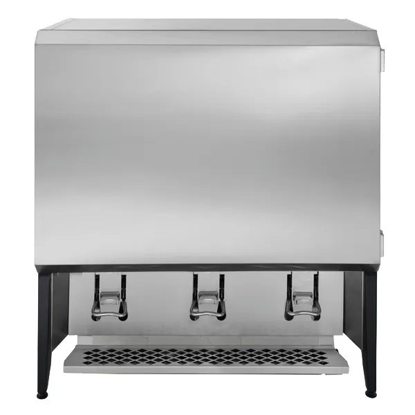Hubert 92900 Milk Dispenser – 18‑Gal, Triple‑Valve, 17"W x 38"D x 39"H, Steel, 3‑&5‑Gallon Milk Bags
