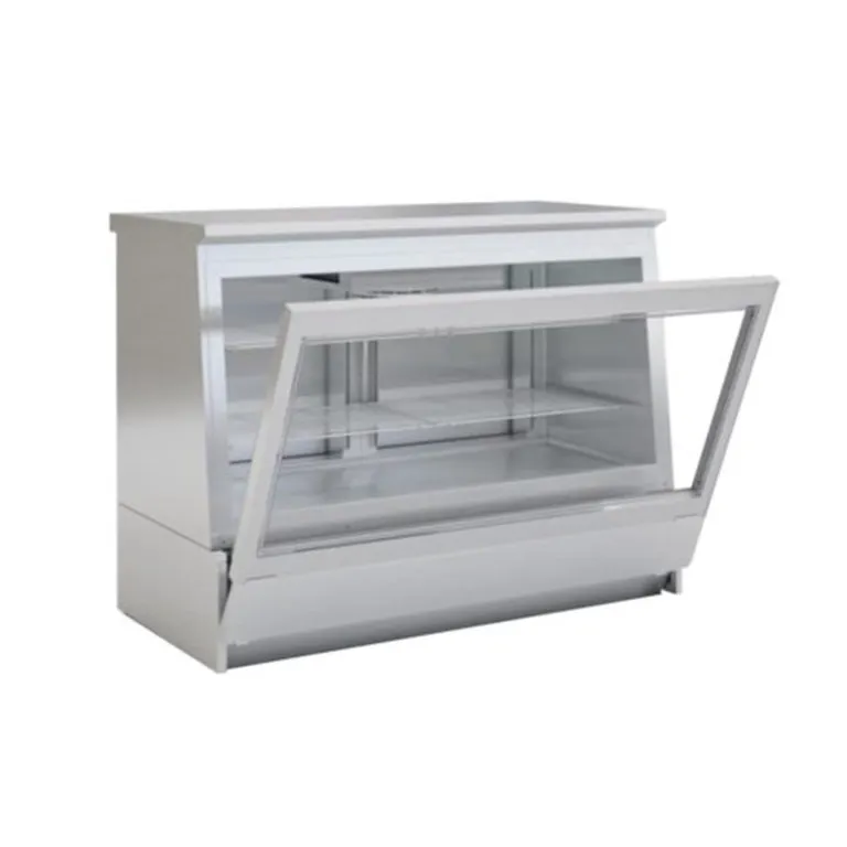 Infrico USA IDC-VC1400 Low Profile Vision Display Case, 17 cu. ft., 304 Stainless Steel, R290 Refrigeration