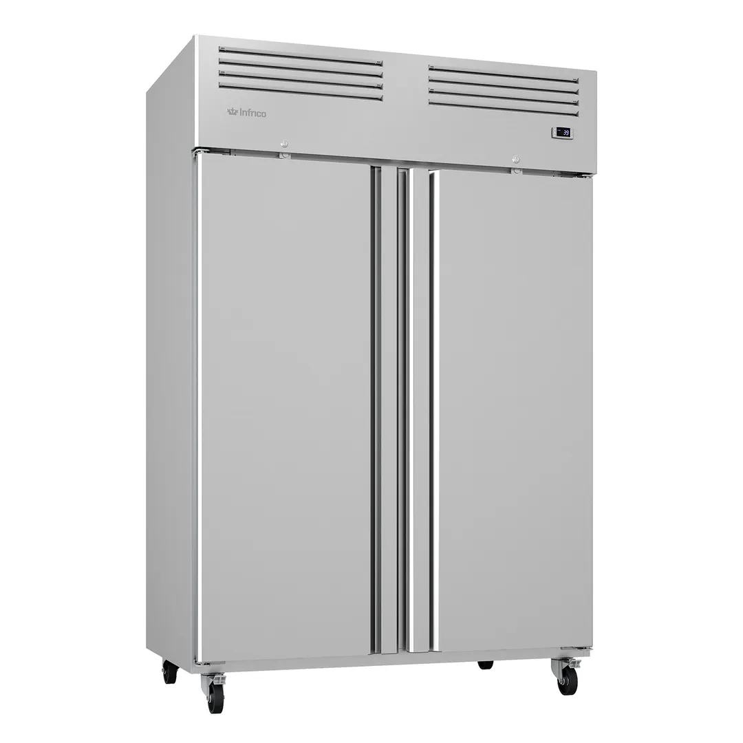Infrico USA IRR-AGB1402PDC 54.5" 4-Solid Door Pass-Thru Refrigerator, 43 cu. ft., Top Mounted