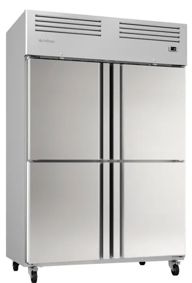 Infrico USA IRR-AGB49_4 49" 4-Solid Door Reach-In Refrigerator, 49 cu. ft., Top Mounted