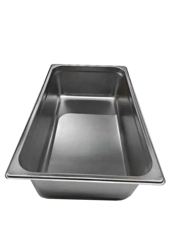 NBR Equipment HT-1P Water Pan, 21-1/4" x 13-1/2" x 6-1/4", Stainless, NSF, Open Wells Steam Table