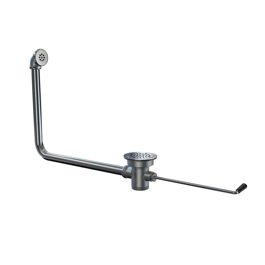 NBR Equipment P5TDF Twist Handle Waste Drain with Over Flow Head & Tube