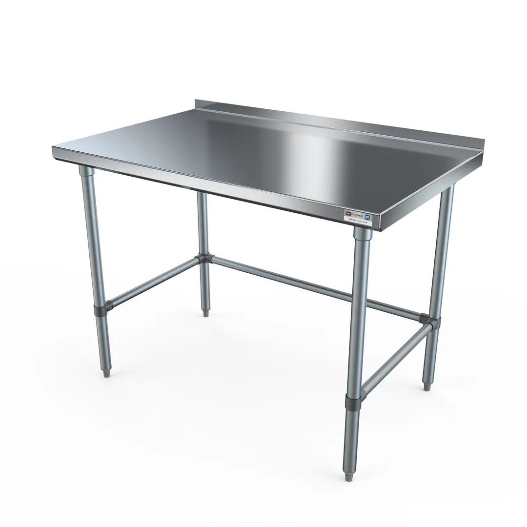 NBR Equipment TG-9624R-X Economy Work Table, 96"W X 24"D X 37-1/4"H Overall Size