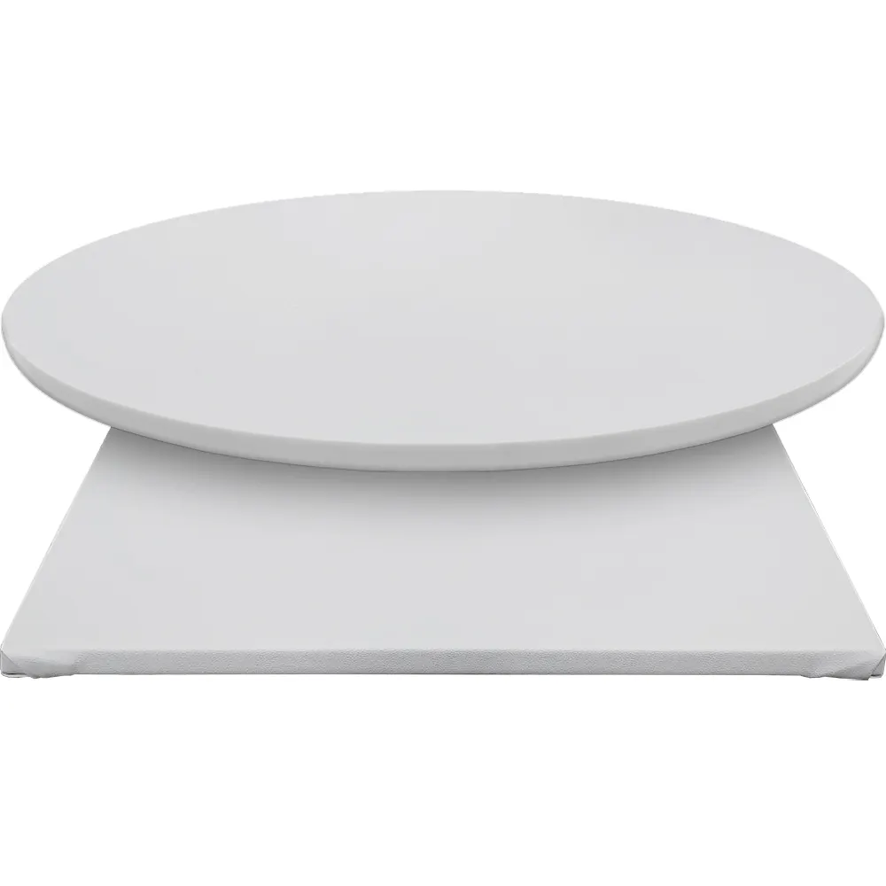 Oak Street PT-CUSTOM Padded Table Top, 1" Thick, 45 lbs, White Vinyl, Particle Board Core, Indoor Use Only