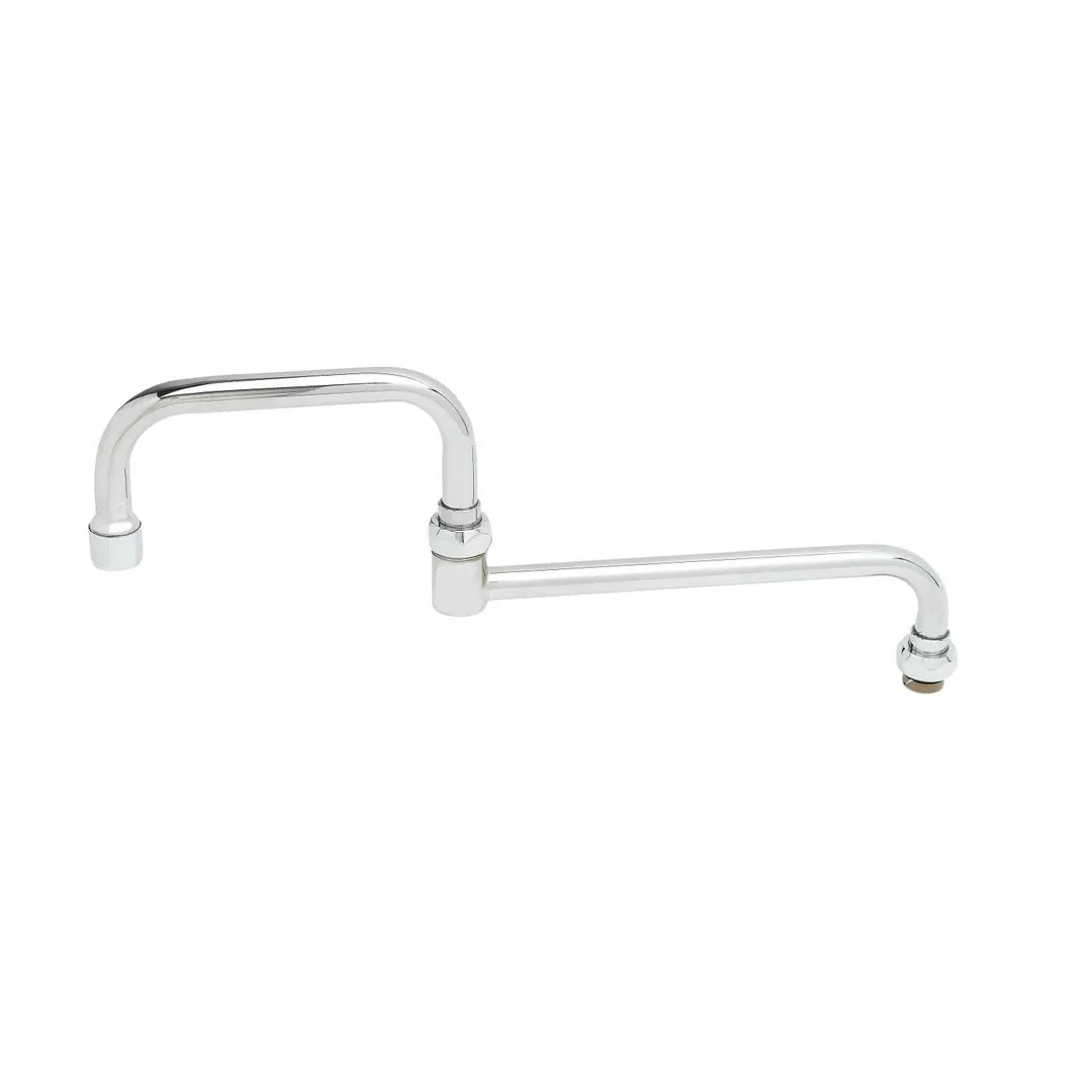 T&S Brass 067X-A22 Nozzle, Swivel, 15" Long, Double Joint, 2.2 Gpm Aerator