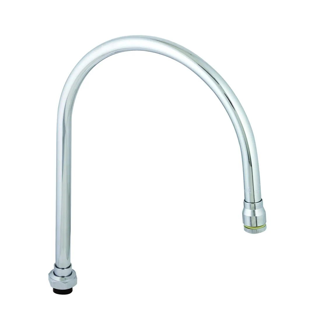 T&S Brass 136X Nozzle, Swivel, 14-11/16" H, 12-1/4" Spread, Gooseneck