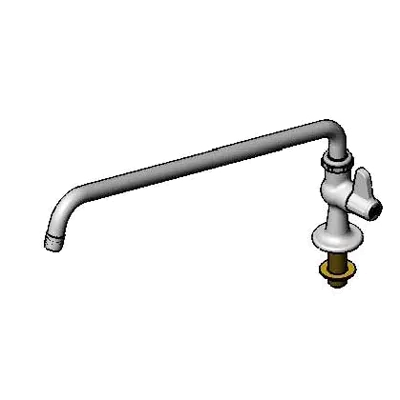 T&S Brass 5F-1SLX18 Equip Faucet, 18" Swivel Spout, Single Hose