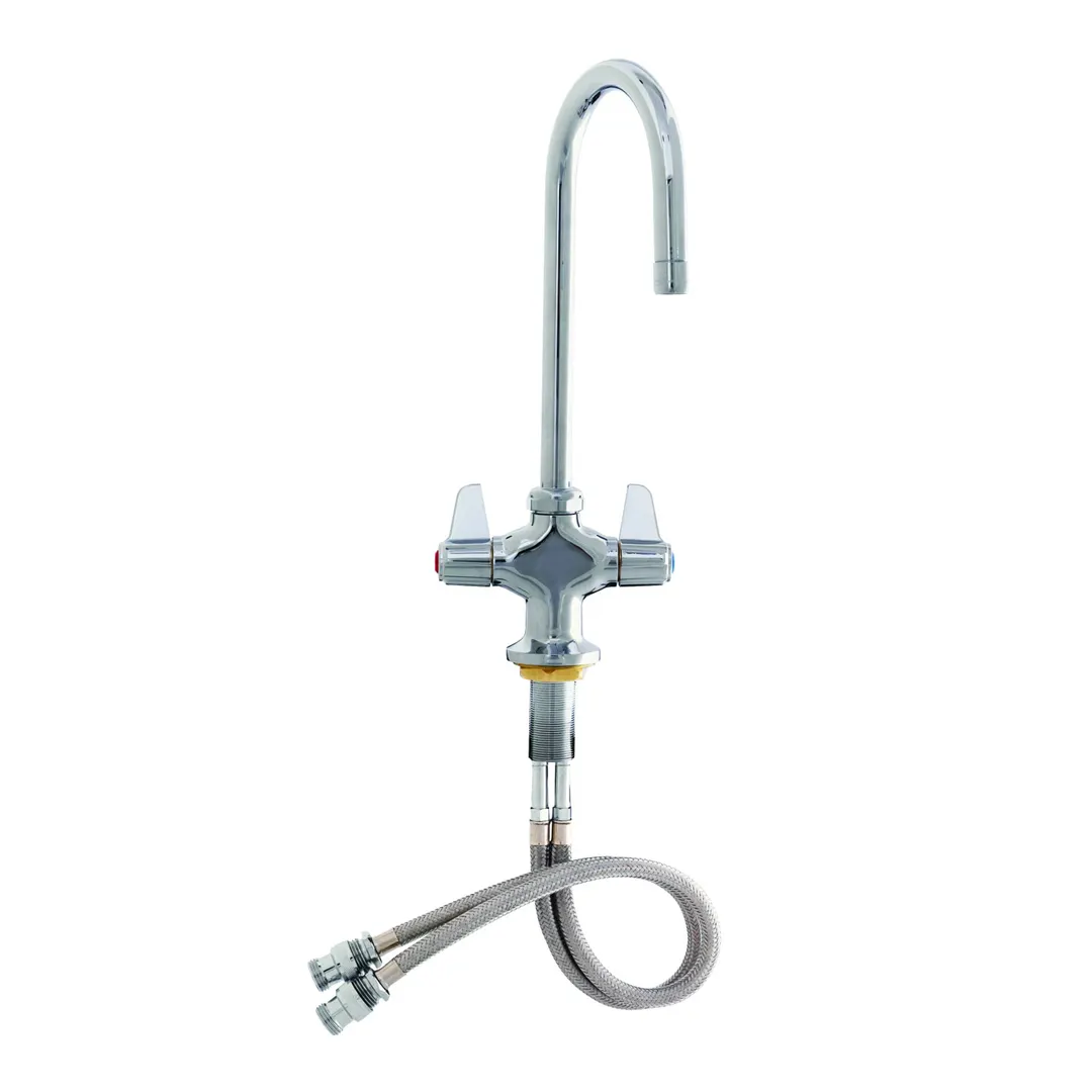 T&S Brass 5F-2SLX05 Equip Faucet, Deck Mount, Single Hole Base
