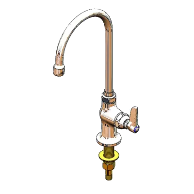T&S Brass B-0308-QT-WS Pantry Faucet, Single Hole, Deck Mount
