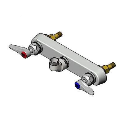 T&S Brass B-1125-LN Faucet Workboard, Less Nozzle, Splash Mounted, Bronze Body