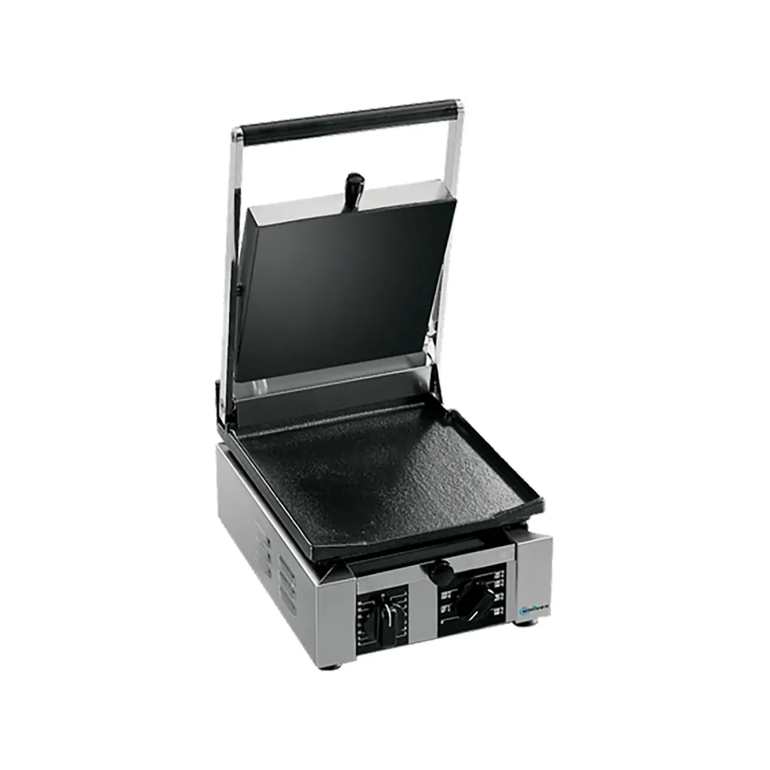 Univex PPRESS1RF Single Cast Iron Panini Press w/ 10" x 10" Grooved & Smooth Plates, 120V