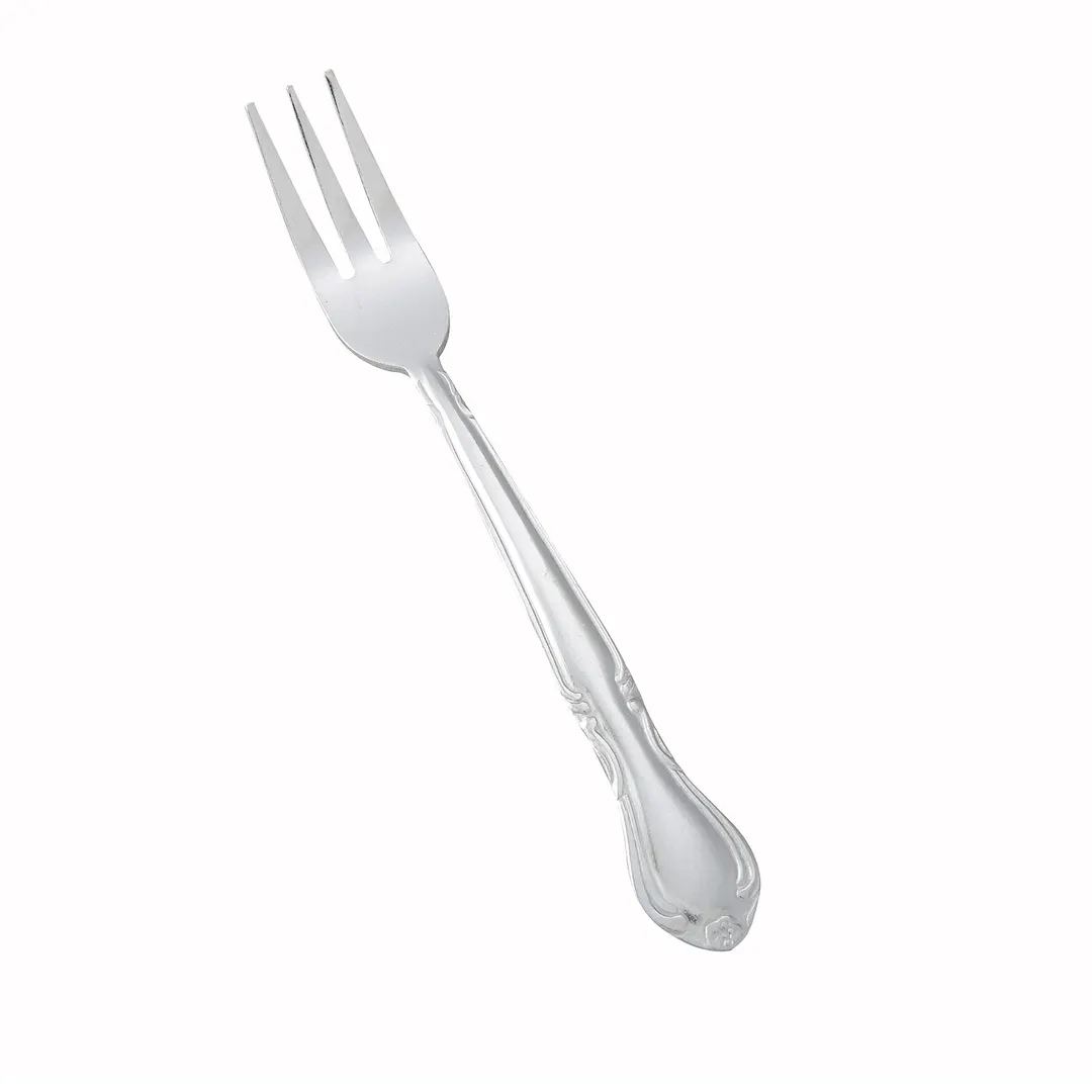 Winco 0004-07 Oyster Fork, 6" Heavy-Weight 18/0 Stainless Steel, Vibro Finish Elegance - 1 Dozen