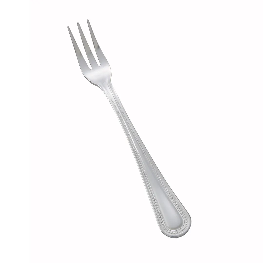 Winco 0005-07 Oyster Fork, 5-5/8" Heavy-Weight Mirror Finish Dots, 18/0 Stainless Steel - 1 Dozen