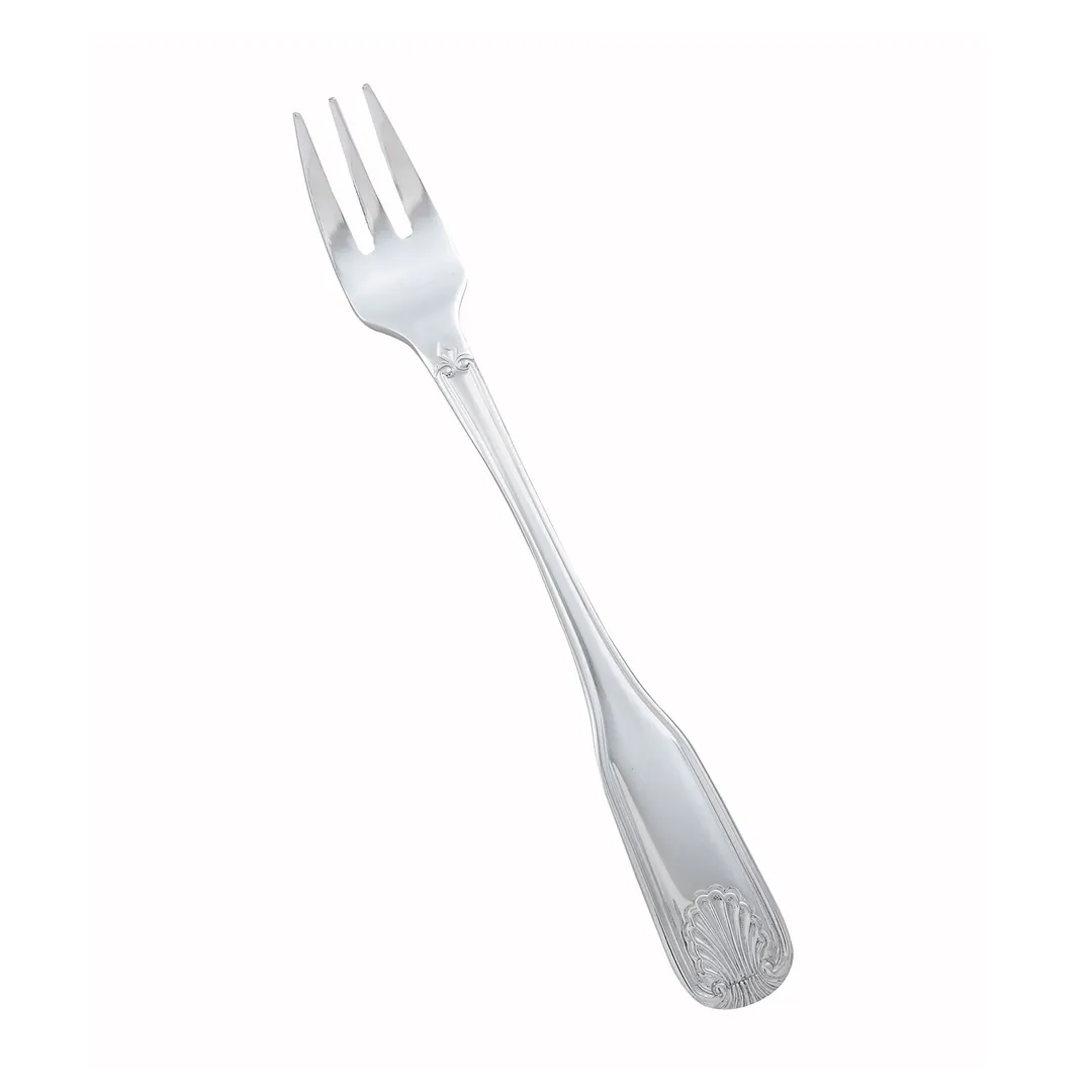 Winco 0006-07 6" Oyster Fork, Toulouse, Heavy 18/0 Stainless Steel, Mirror Finish - 1 Dozen