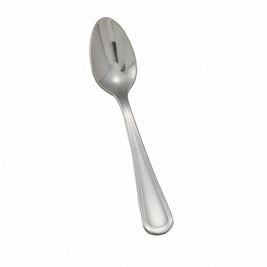 Winco 0030-09 Demitasse Spoon 4-5/8" Heavy Mirror-Finish 18/8 Stainless Steel Shangarila - 1 Dozen