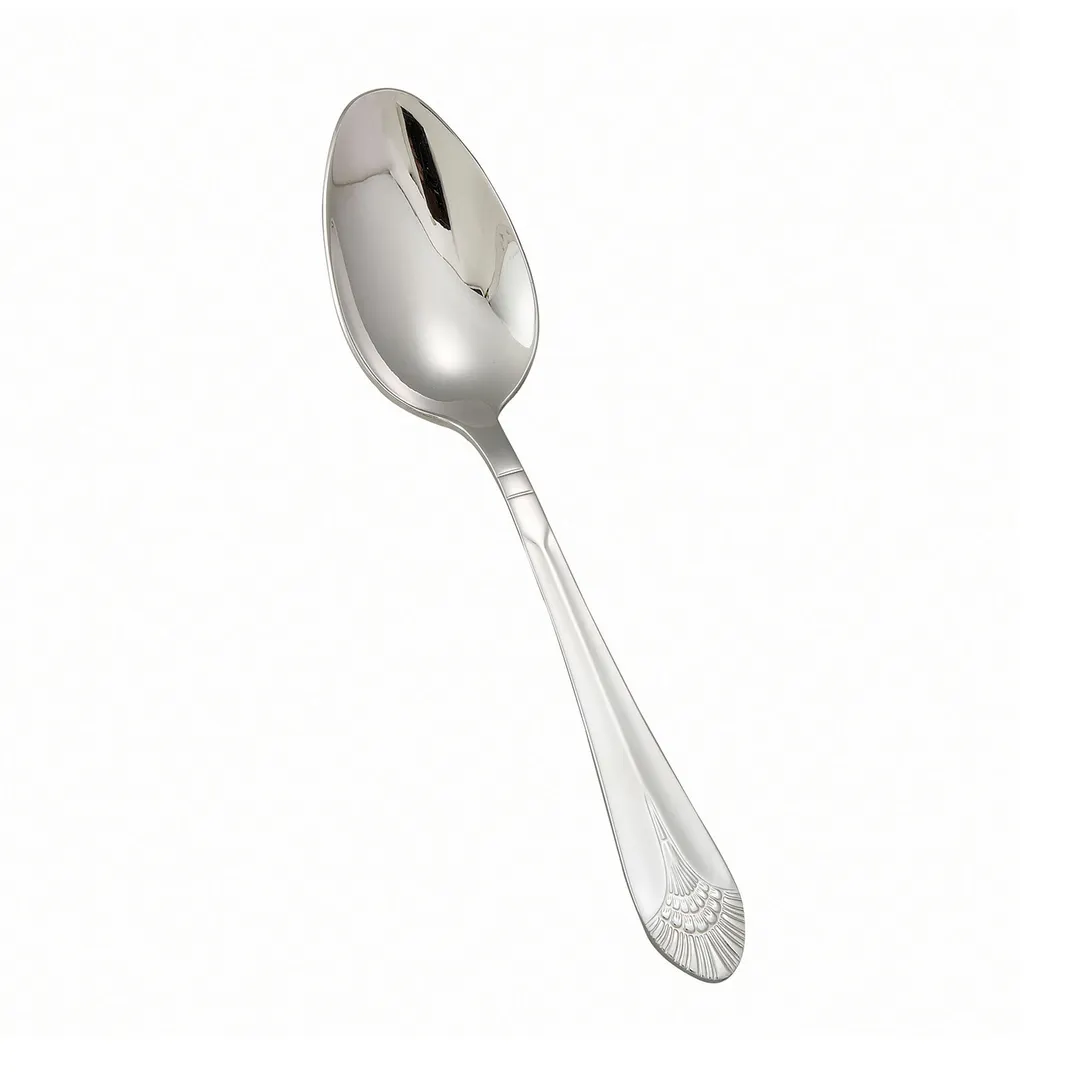 Winco 0031-10 Tablespoon, 8-3/8" Extra-Heavy 18/8 Stainless Steel, Mirror Finish, Peacock - 1 Dozen