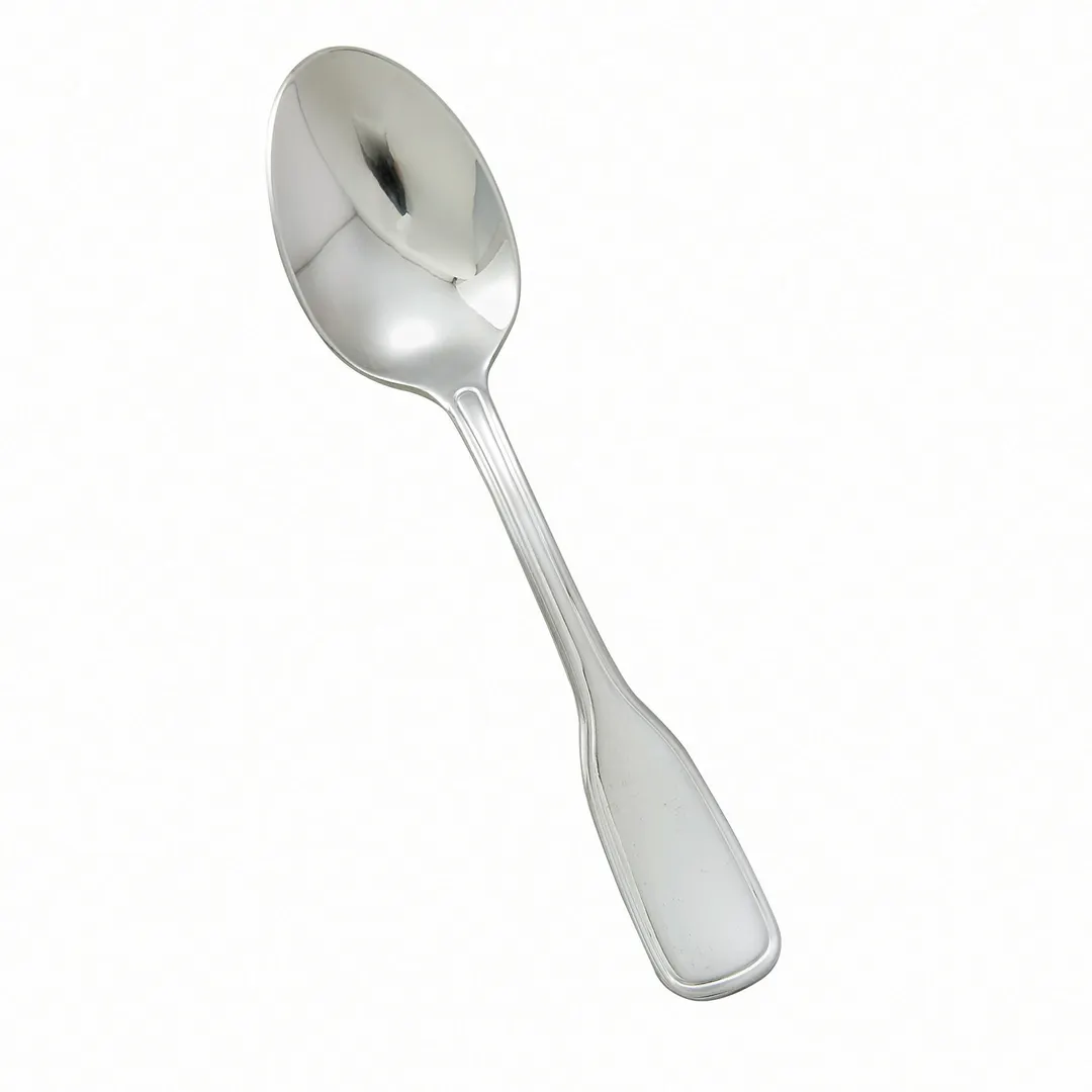Winco 0033-01 Oxford Teaspoon, 6-1/4" Extra‑Heavy, Mirror Finish, 18/8 Steel, 5‑6" Length - 1 Dozen