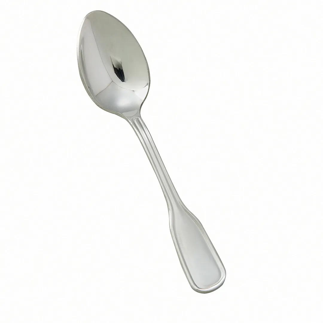 Winco 0033-09 Demitasse Spoon, 4.5" Extra-Heavy Oxford Mirror Finish, 18/8 Stainless Steel - 1 Dozen