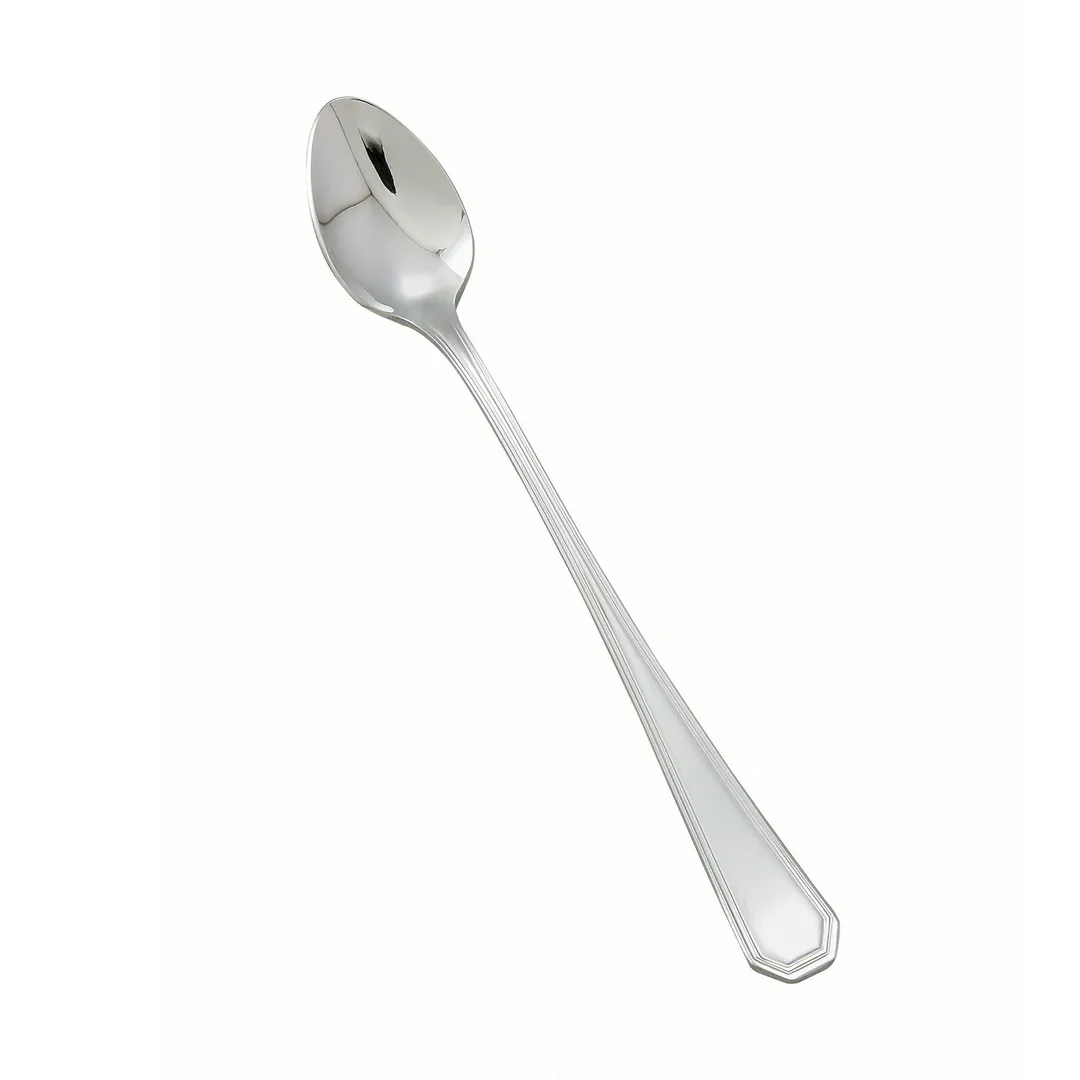 Winco 0035-02 Victoria Iced Tea Spoon, 7½" Extra‑Heavy 18/8 Stainless Steel, Mirror Finish - 1 Dozen