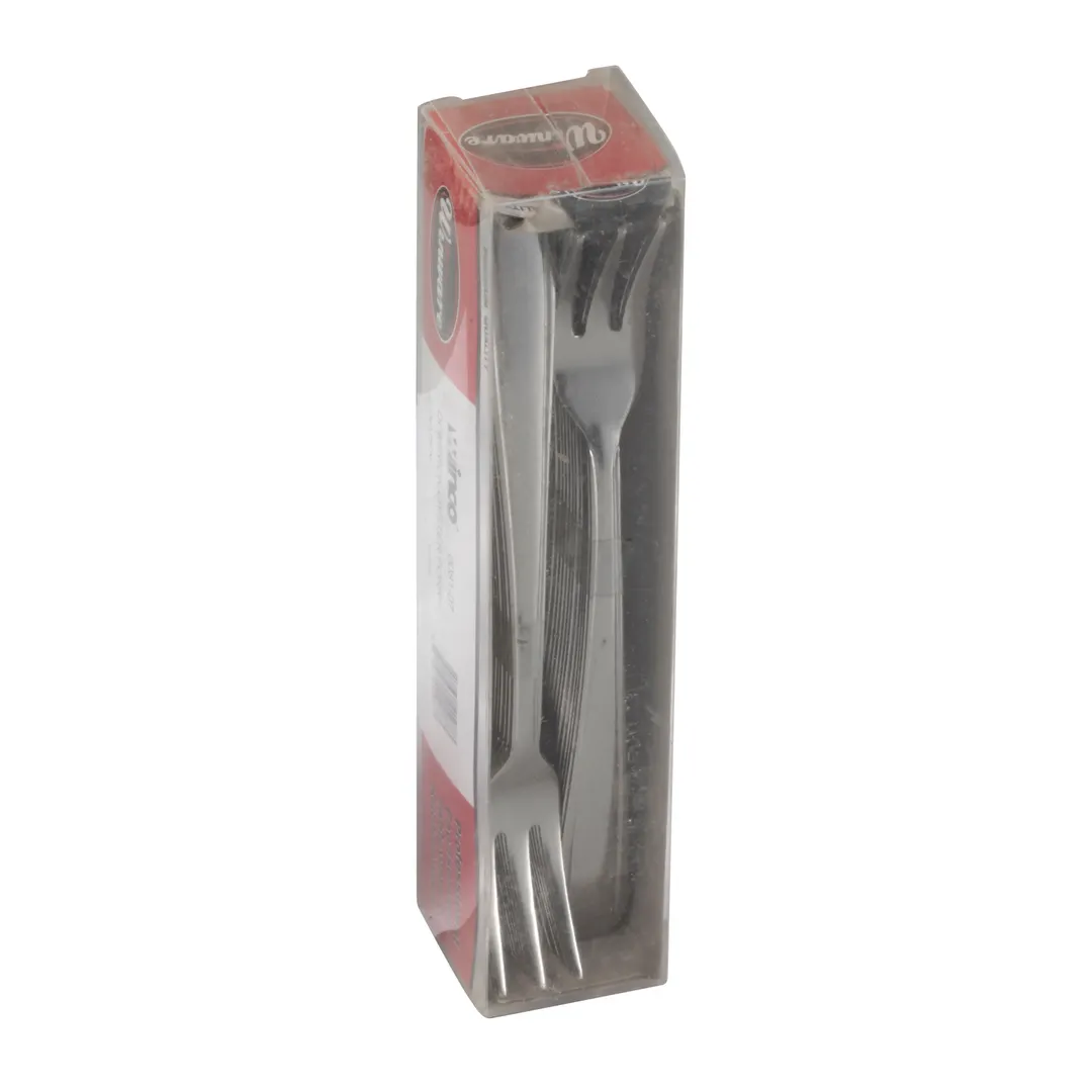 Winco 0081-07 Oyster Fork, 5-5/8" Stainless Steel, 18/0, Medium-weight, Vibro Finish - 24/Pack