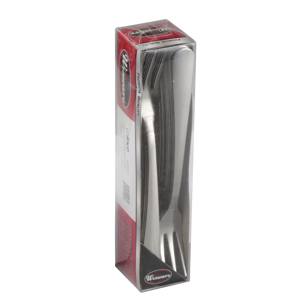 Winco 0082-07 - 5-1/2" Windsor Oyster Fork, 18/0 Stainless Steel, Medium, Vibro Finish, 24/Pack